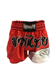 [SH1700P] Short boxe Thaï Rouge / Blanc